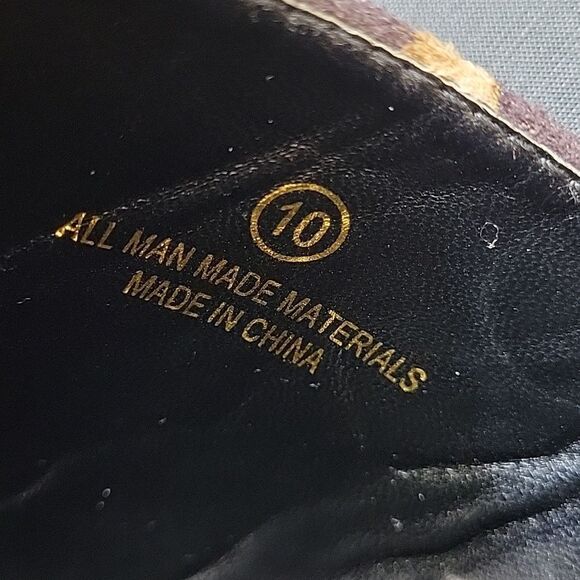 BRAND NEW LILIANA ANIMAL PRINT  STRETCH PLASFORM SLIDES WEDGE SANDAL - Picture 14 of 15